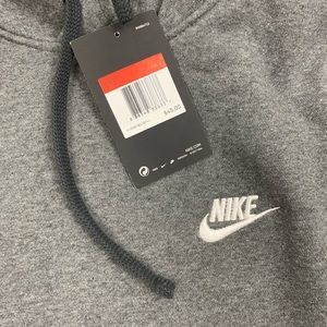 Nike Shirts - Nike Gray Long Sleeve Hooded Pullover Sweatshirt G Nike Shirts - Nike Gray Long Sleeve Hooded Pullover Sweatshirt G